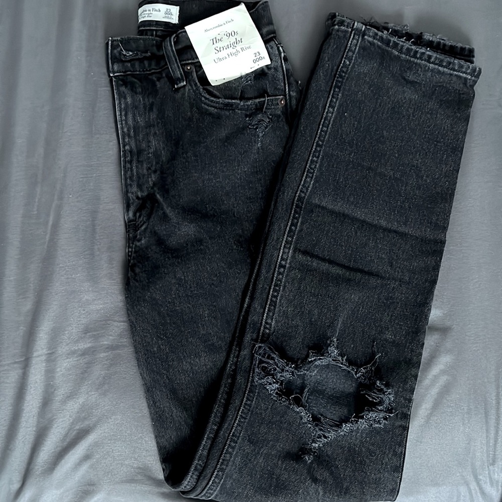 90’s straight ultra high rise jeans